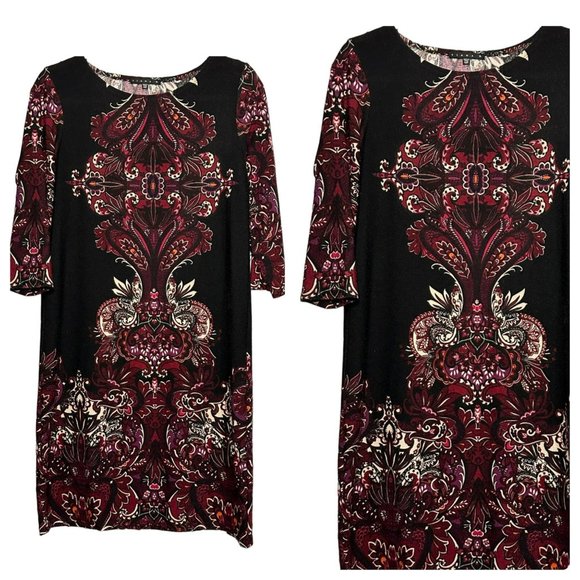 Tiana B. Ladies Abstract Gorgeous Sophisticated Multicolor Dress Size 12P - Picture 1 of 7